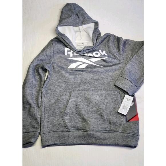 REEBOK Kids Unisex Pullover Hoodie size 14 Grey New With Tags - Picture 6 of 16